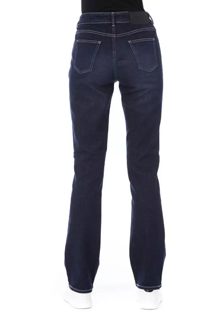 Jeans pour femmes en coton bleu Baldinini Trend