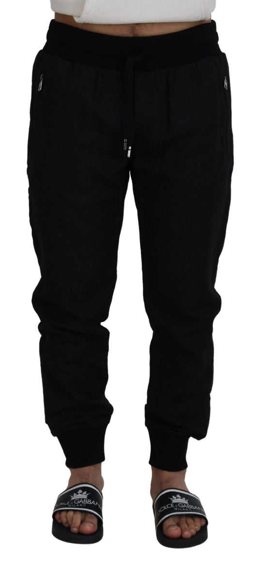 Pantalones jogger casuales negros para hombre