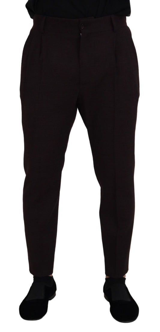 Pantalón chino de algodón marrón para hombre