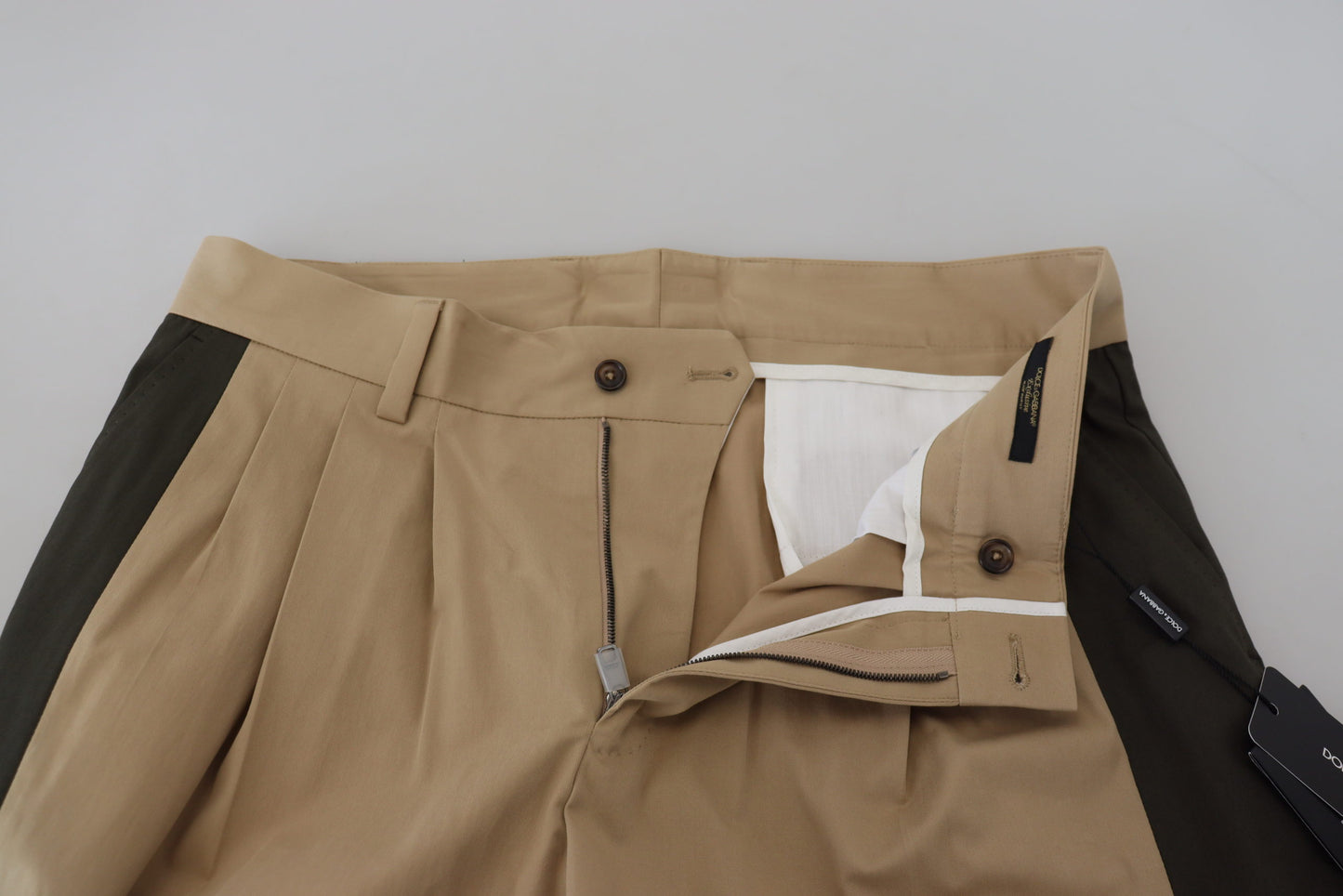 Pantaloni da uomo chino in cotone nero marrone