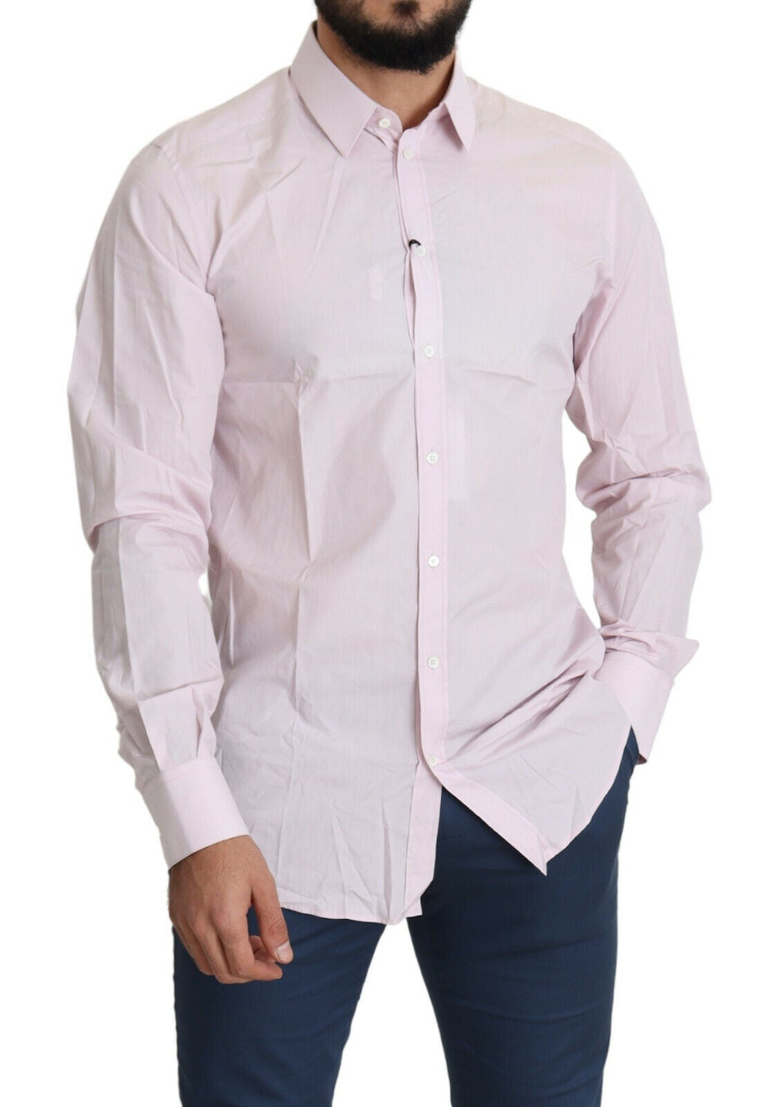 Camicia formale ORO in cotone rosa chiaro