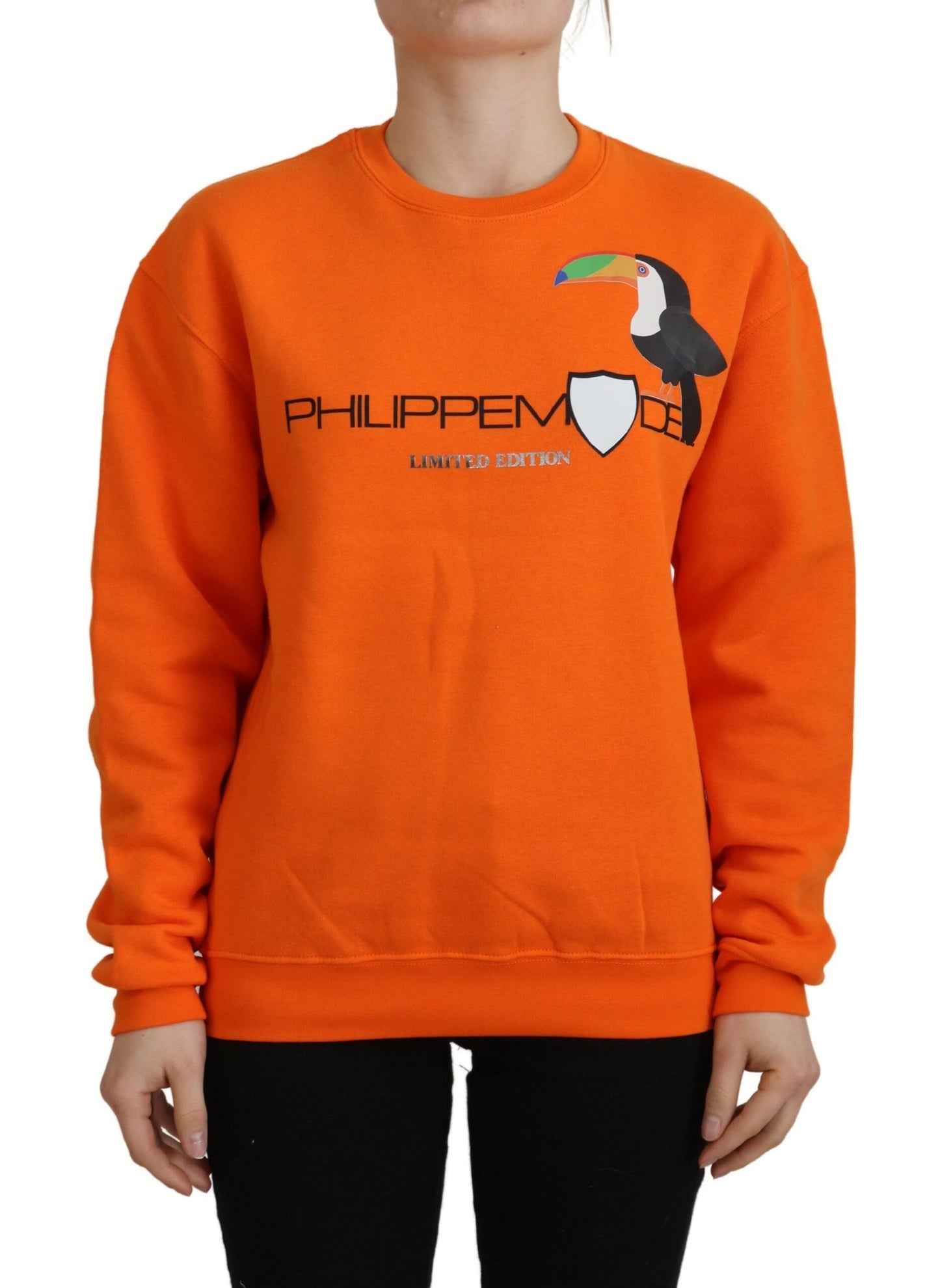 Jersey de manga larga estampado naranja