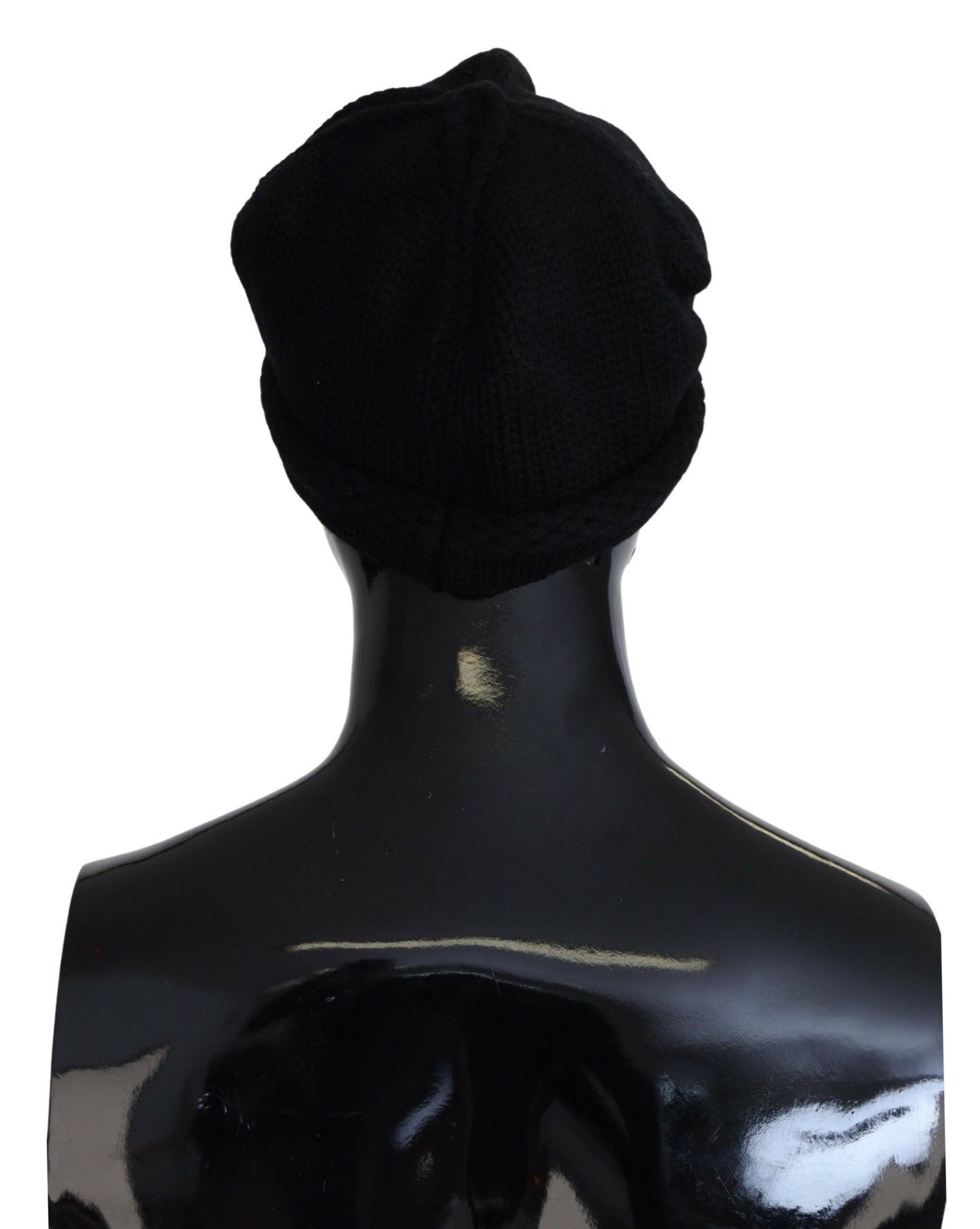 Gorro de lana virgen negro para mujer, gorro de invierno