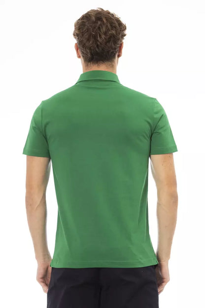 Polo pour hommes en coton vert Baldinini Trend