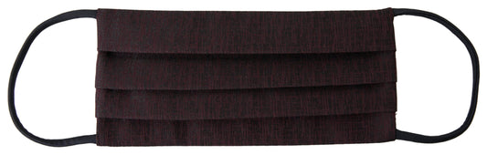 Maschera facciale con cinturino elastico per l'orecchio plissettato marrone