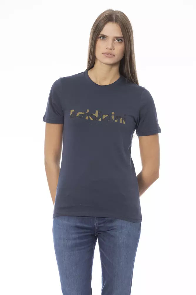 Baldinini Trend Blu Cotone T-Shirt Donna