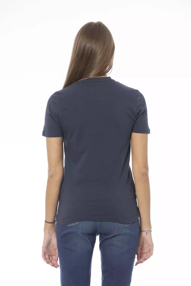 Baldinini Trend Blu Cotone T-Shirt Donna