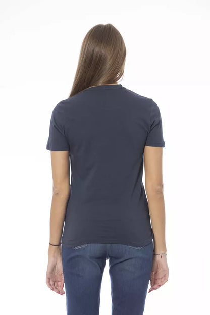 Baldinini Trend Blu Cotone T-Shirt Donna