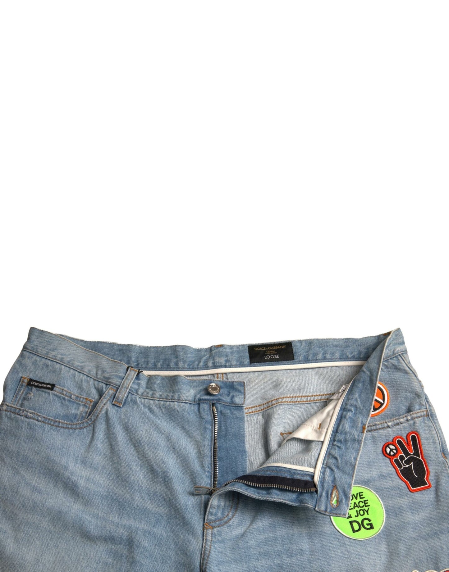 Dolce &amp; Gabbana Elegante hellblaue Denim-Bermudashorts