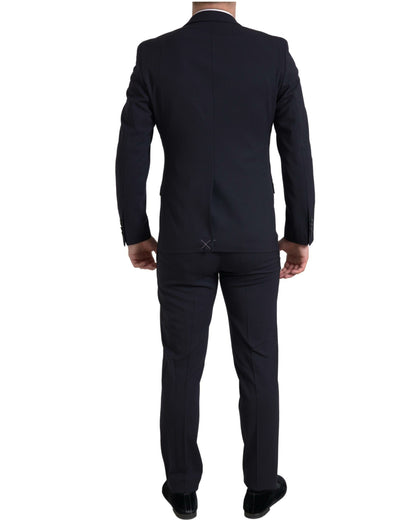 Traje MARTINI azul de 2 piezas con botonadura simple
