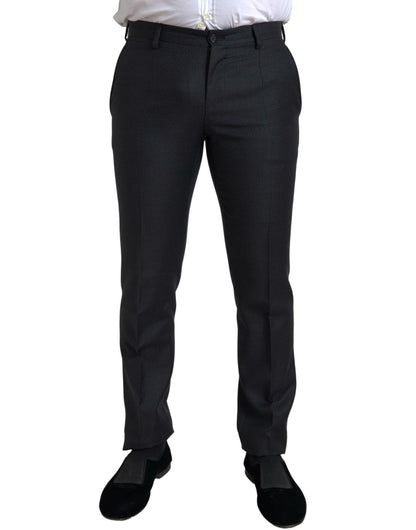 Traje MARTINI negro de 3 piezas con botonadura única