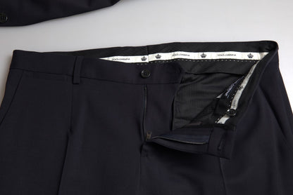 Traje MARTINI azul de 2 piezas con botonadura simple
