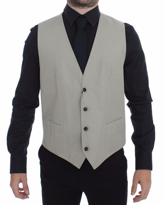 Blazer de vestir en mezcla de seda y algodón en beige