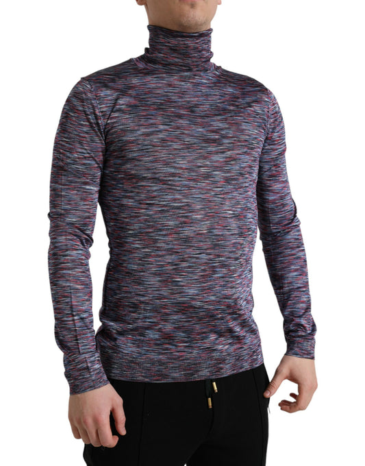 Eleganter Rollkragenpullover von Dolce &amp; Gabbana in Blau-Lila