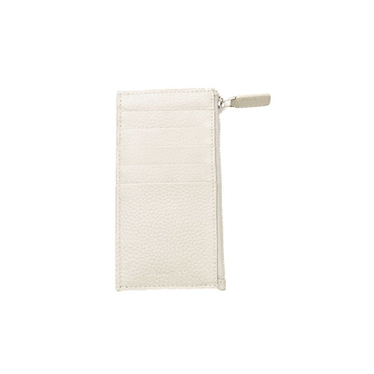Portefeuille pour hommes en cuir blanc Cerruti 1881