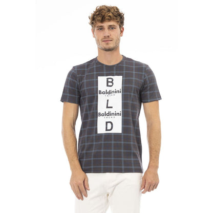 T-shirt pour homme en coton gris Baldinini Trend