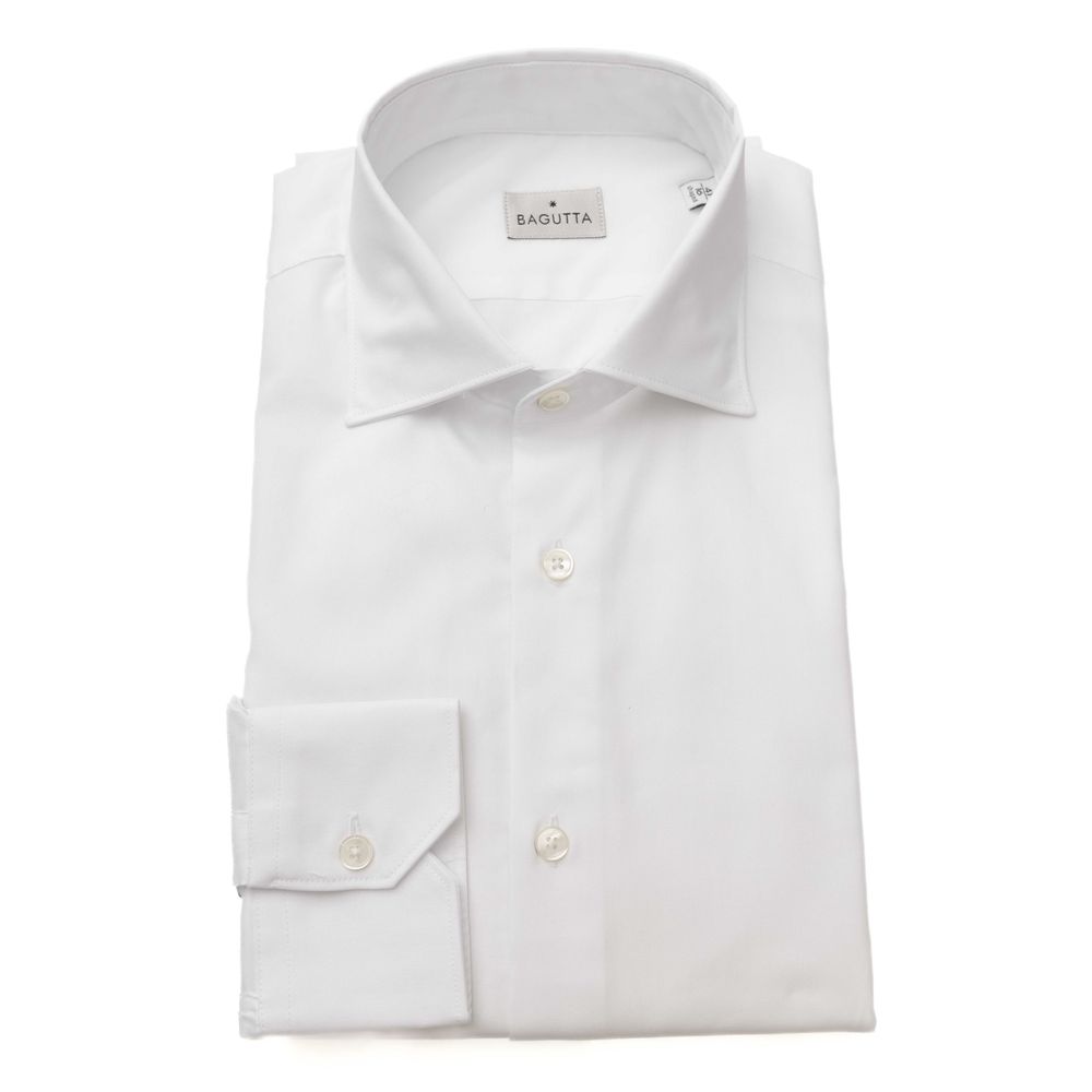 Camisa de algodón blanca