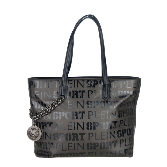 Bolso bandolera de poliéster negro