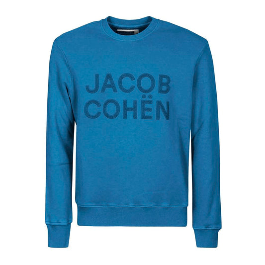 Jacob Cohen Hellblauer Baumwollpullover für Herren