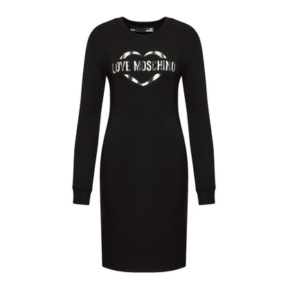 Love Moschino Schickes Logo-Kleid aus Baumwollmischung