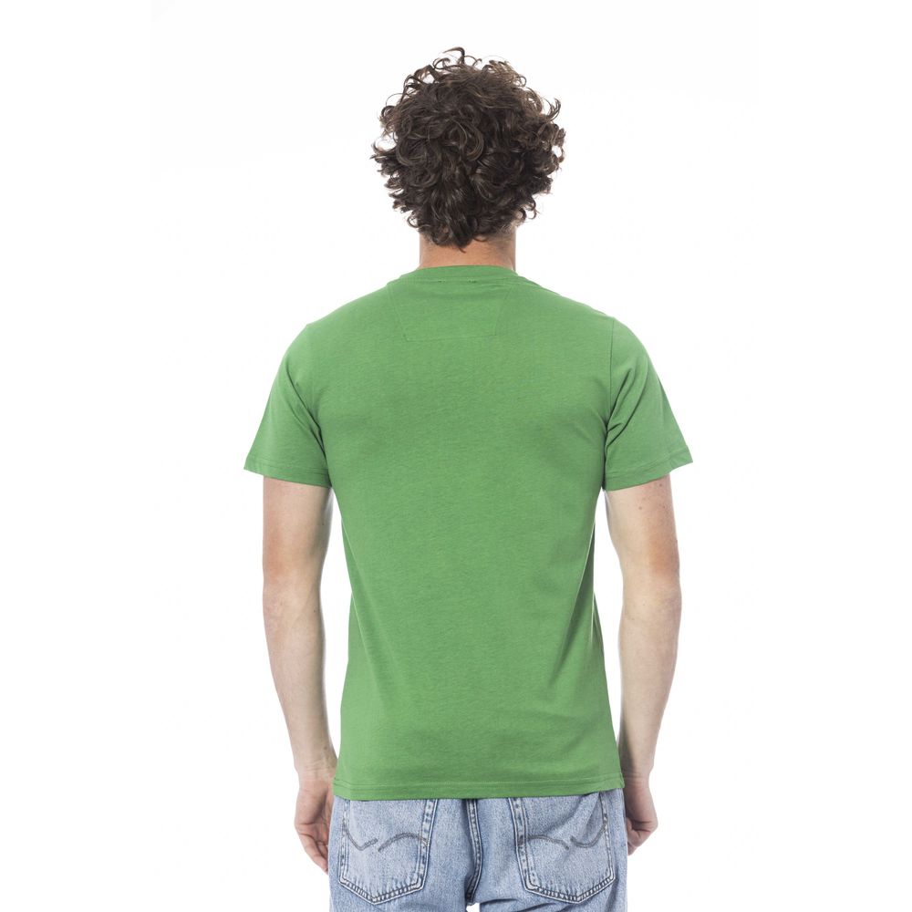 T-shirt pour hommes en coton vert Cavalli Class