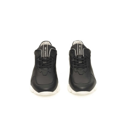 Cerruti 1881 Baskets en Cuir Bleu pour Hommes