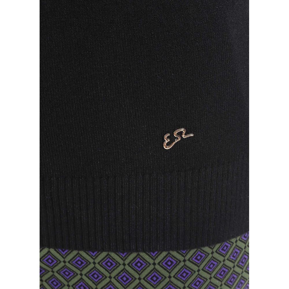 Yes Zee – Schwarzer Viskosepullover