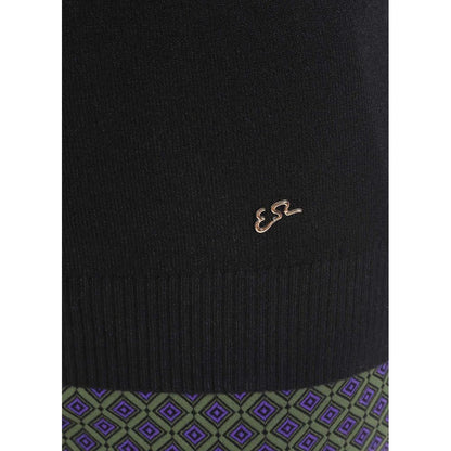Yes Zee – Schwarzer Viskosepullover