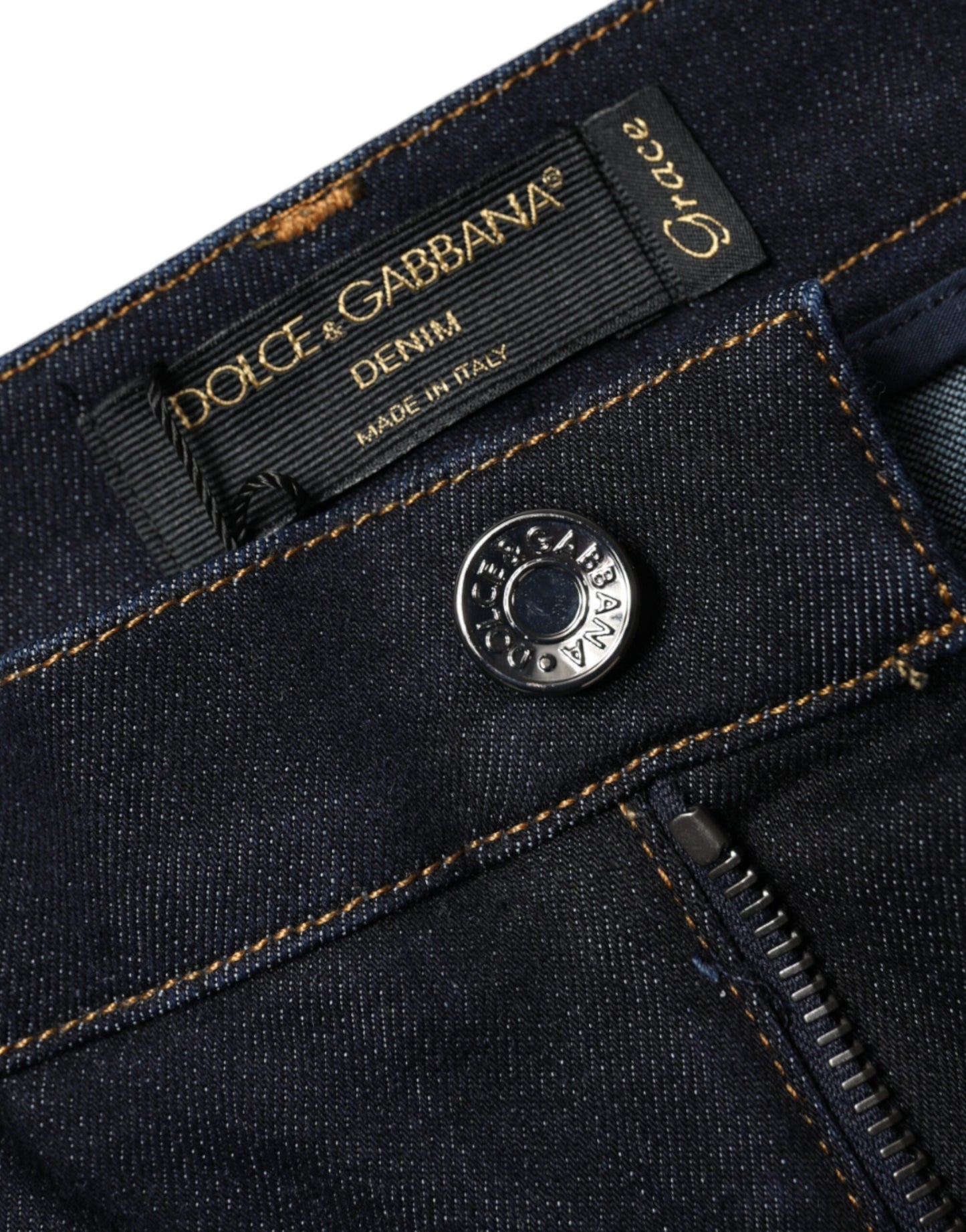 Dolce &amp; Gabbana – Schwarze GRACE Skinny-Jeans mit hoher Taille