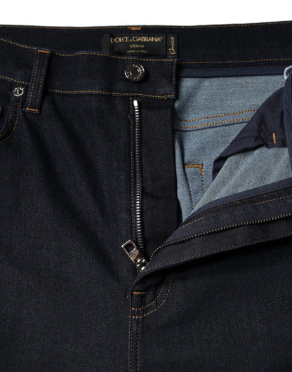 Dolce &amp; Gabbana – Schwarze GRACE Skinny-Jeans mit hoher Taille