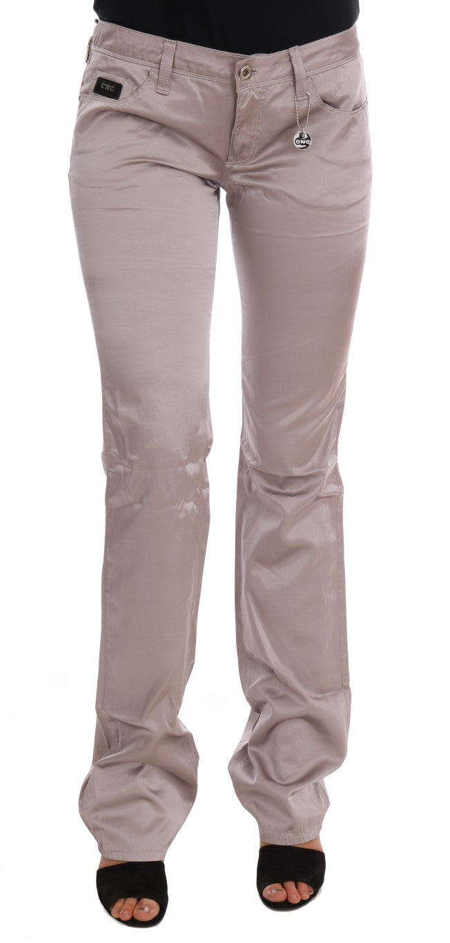 Jeans designer slim fit beige chic Costume National