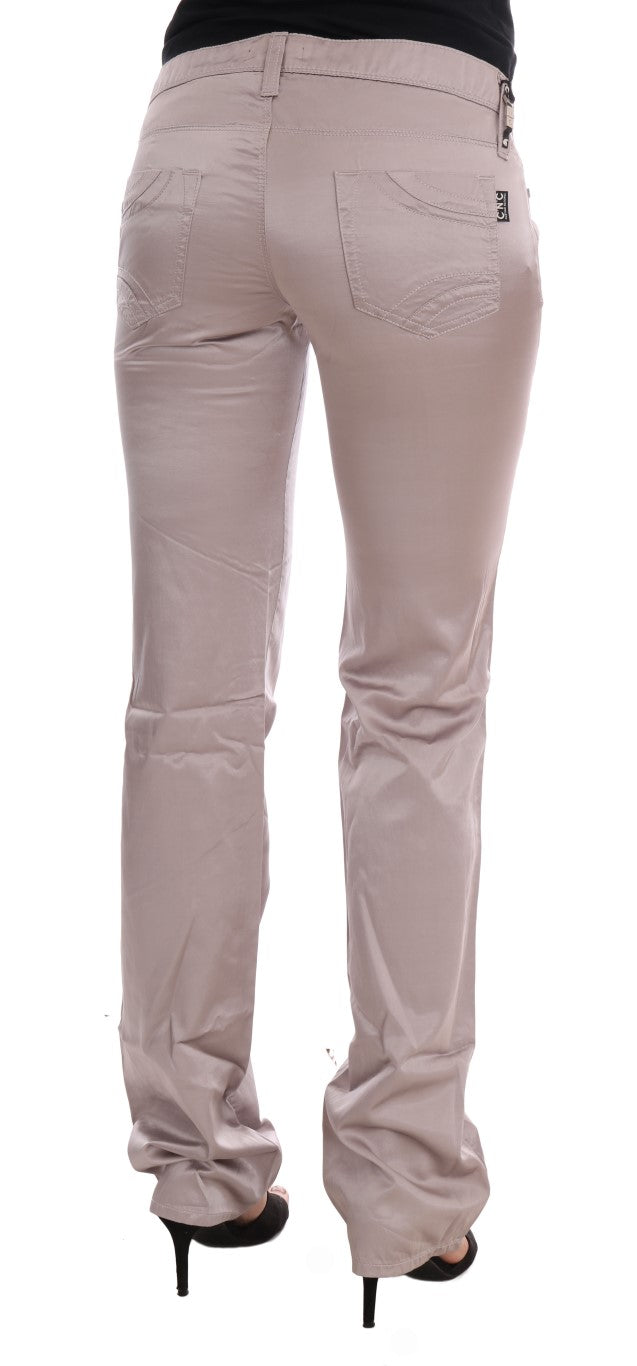 Jeans designer slim fit beige chic Costume National