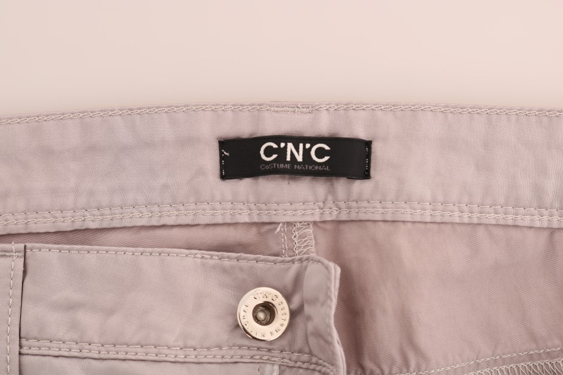 Jeans designer slim fit beige chic Costume National