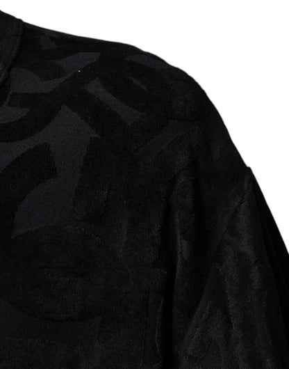 Dolce &amp; Gabbana – Schwarzes T-Shirt mit DG-Mania-Logo-Print