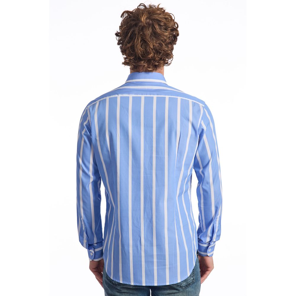 Chemise en coton bleu clair Baldinini Trend
