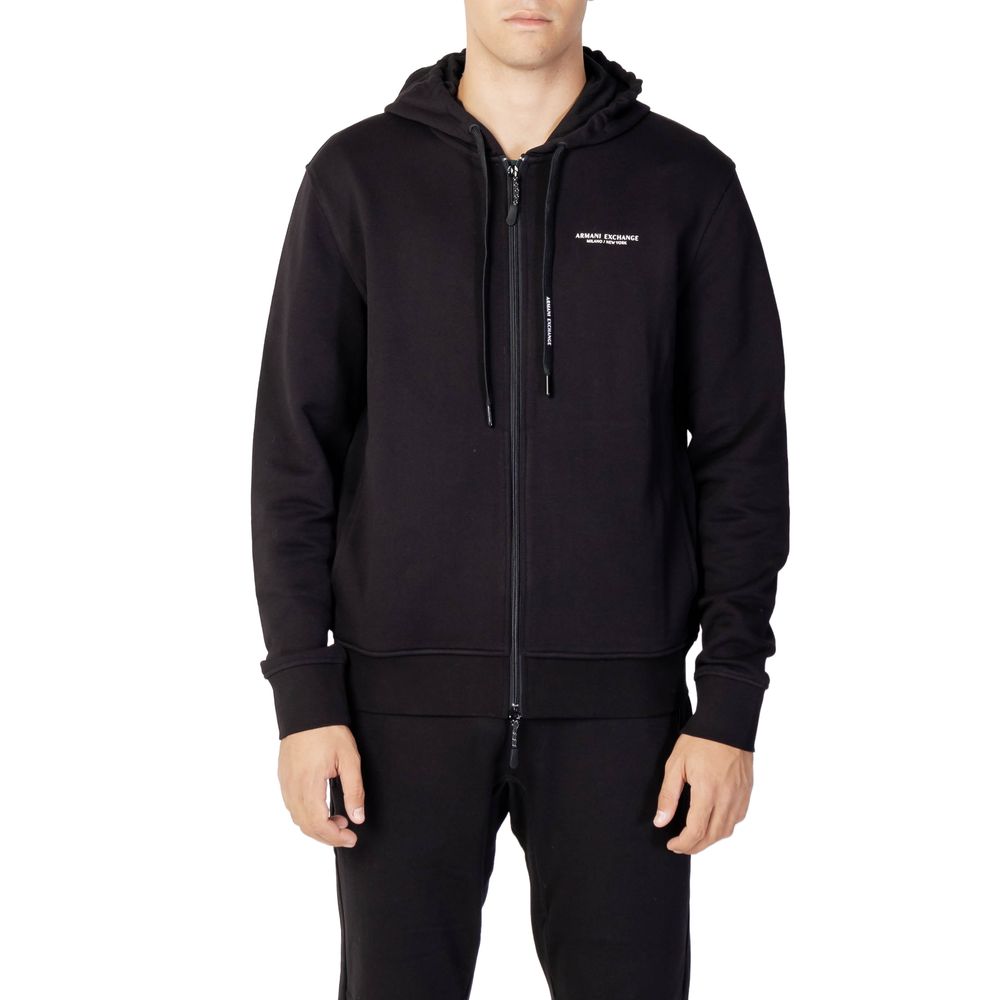 Maglione Nero in Cotone Armani Exchange