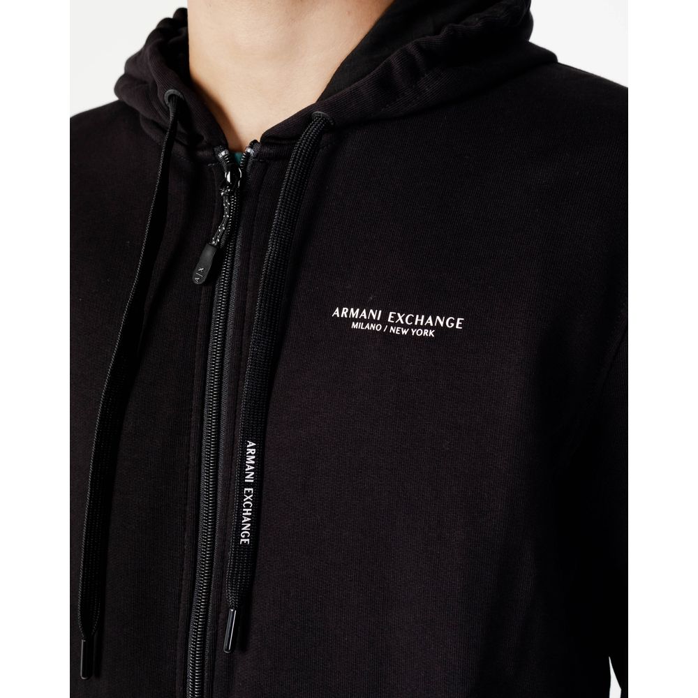 Maglione Nero in Cotone Armani Exchange