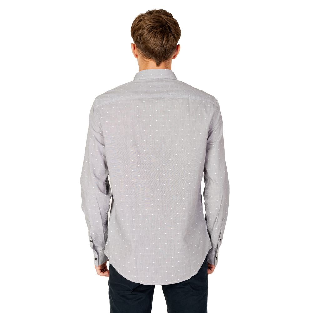 Armani Exchange – Schwarzes Baumwollhemd