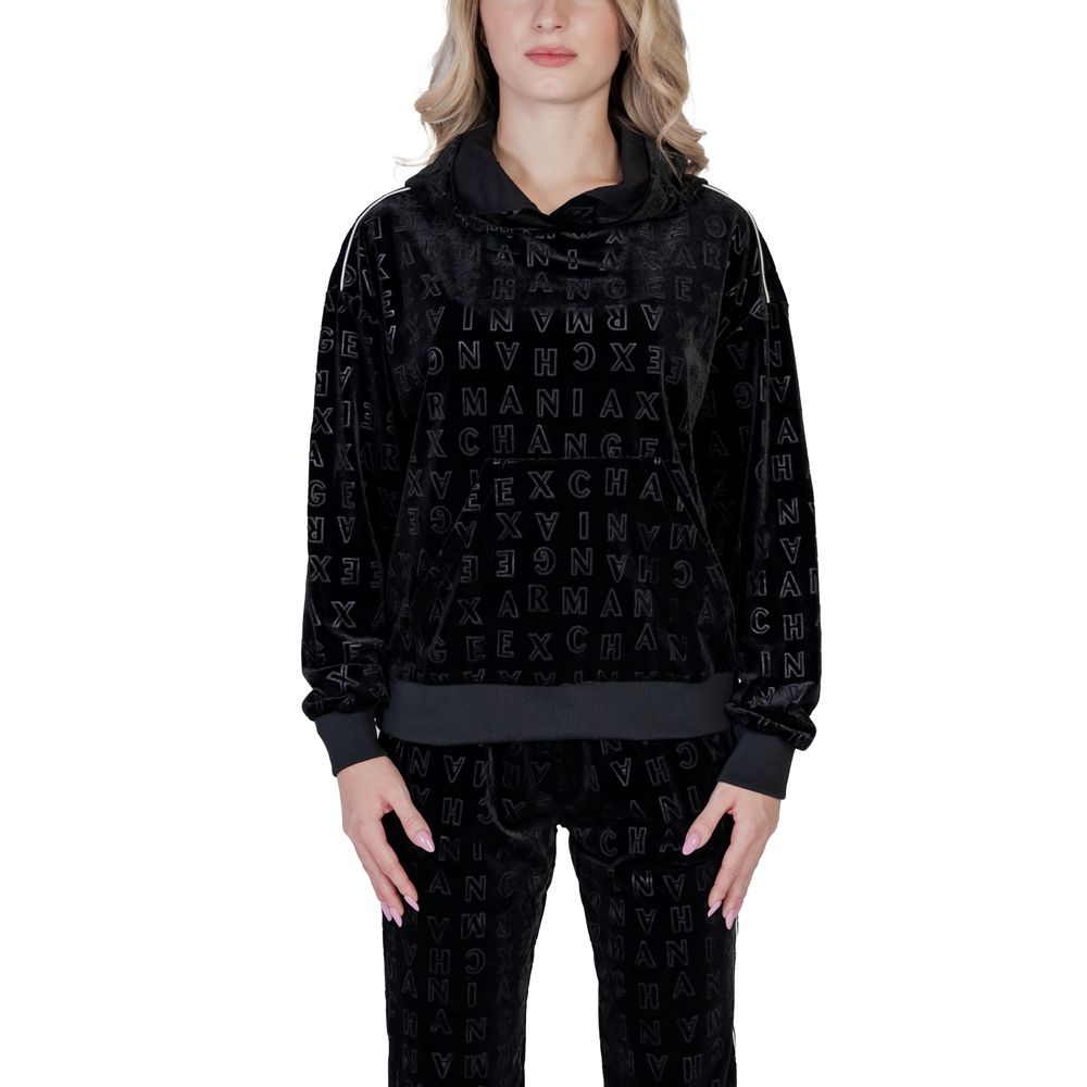 Pull en polyester noir Armani Exchange