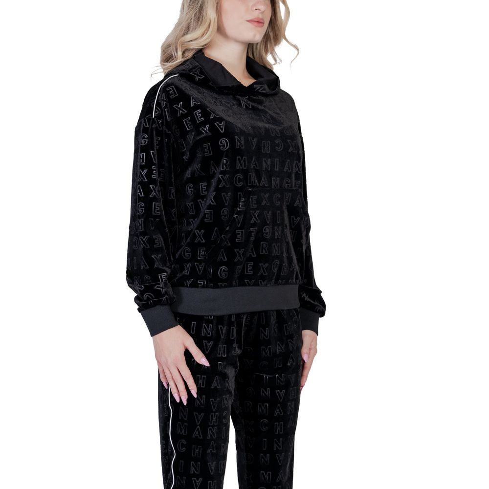 Pull en polyester noir Armani Exchange