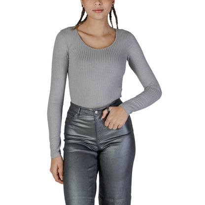 Vero Moda Silver Polyester Polyester Tops & T-Shirt