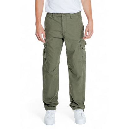Jack Jones Green Cotton Pant