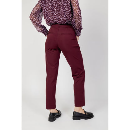 Street One Bordeaux Polyester Jeans &amp; Hose
