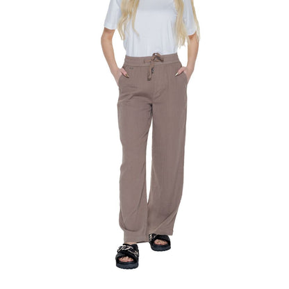 Street One Brown Cotton Pant