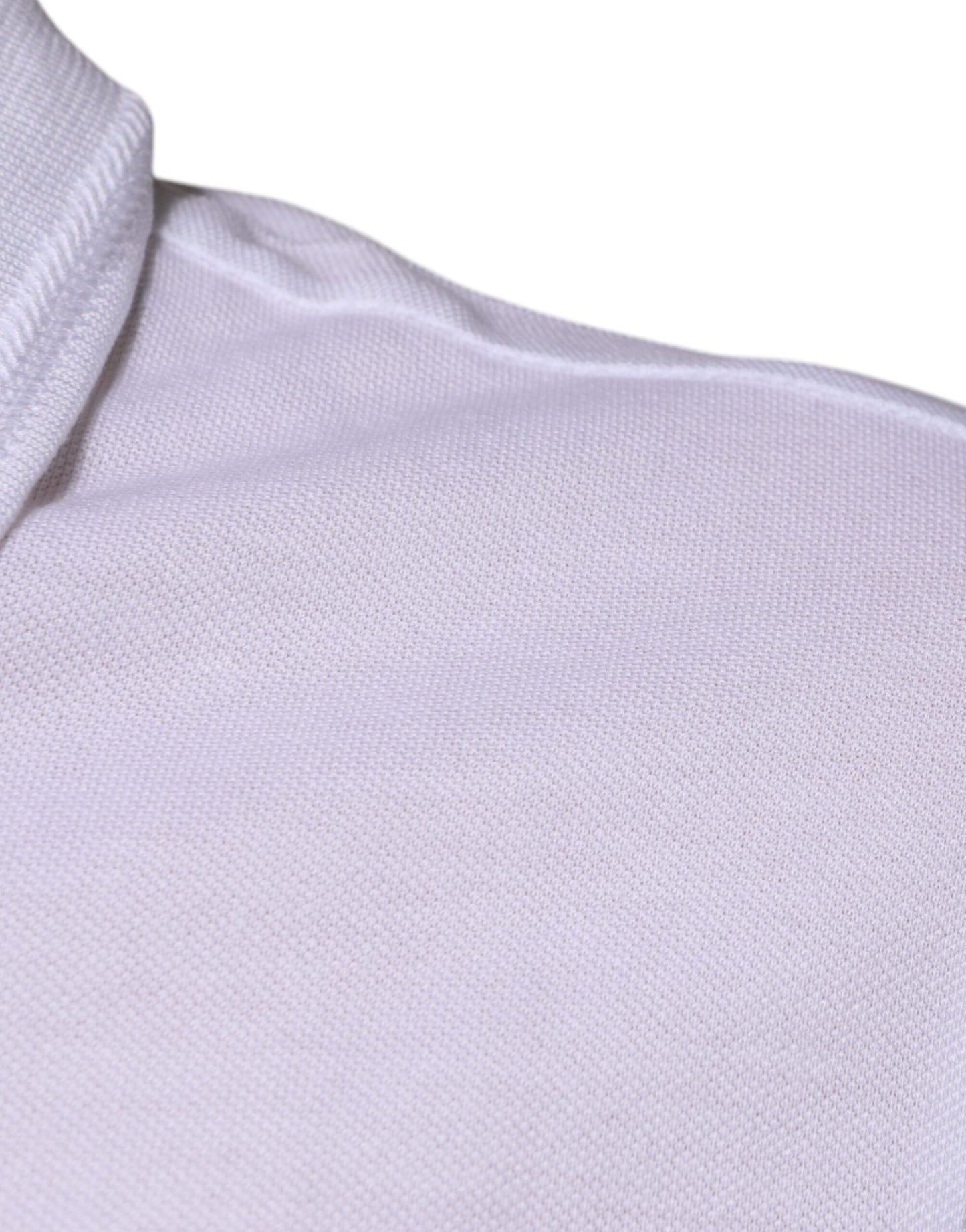 Dolce &amp; Gabbana – Weißes Polo-T-Shirt mit Kragen und kurzen Ärmeln