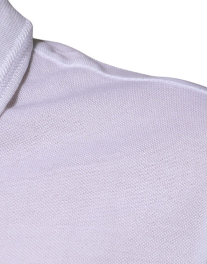 Dolce &amp; Gabbana – Weißes Polo-T-Shirt mit Kragen und kurzen Ärmeln