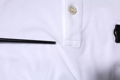 Dolce &amp; Gabbana – Weißes Polo-T-Shirt mit Kragen und kurzen Ärmeln