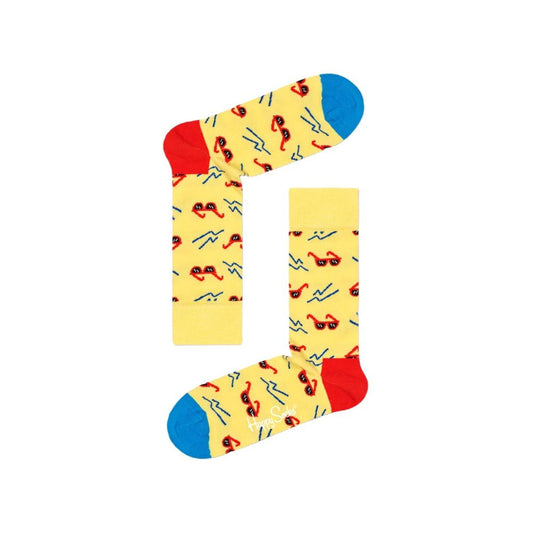 Happy Socks Yellow Cotton Tights & Sock