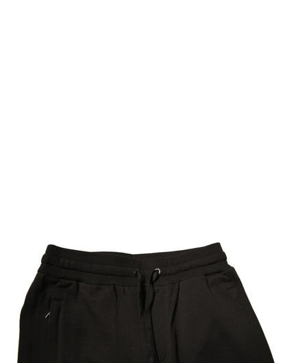 Dolce &amp; Gabbana Schwarze Jogginghose aus Baumwolle für Herren
