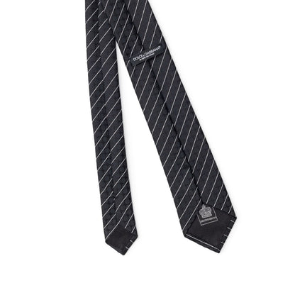 Dolce &amp; Gabbana Schwarze Krawatten und Fliegen aus Polyester